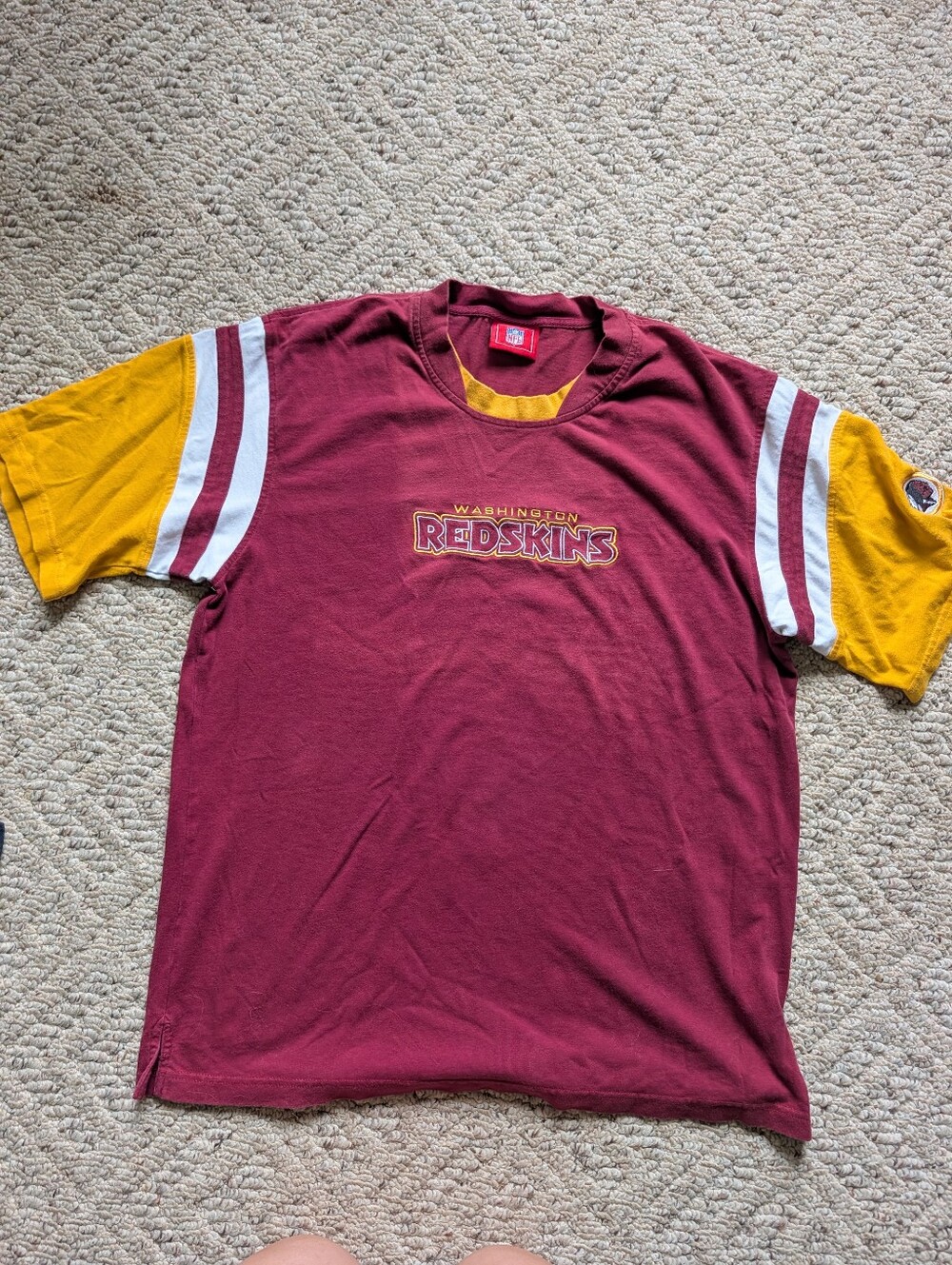 Vintage 90s Y2K 2000s NFL Washington Redskins Football Retro Stripes Throwback